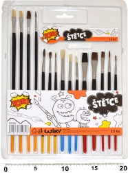 Set čopičev, 15 kosov