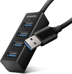 HUE-M1A 4-portni mini kovinski USB razdelilnik USB 3.2 Gen 1, 20 cm kabel USB-A