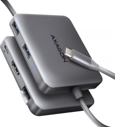 Axagon HMC-5HL USB-C hub 5-v-1 z HDMI 4K/60 Hz, GLAN in PD 100 W