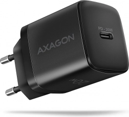 Omrežni polnilec AXAGON 20W USB‑C PD, črn
