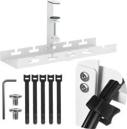 podmizni organizator kablov s vpenjalnim nosilcem, 40 cm, bel