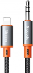 Avdio kabel Mcdodo Lightning na 3,5 mm AUX, 1,8 m, črn