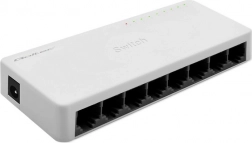 Omrežno stikalo QOLTEC 8× RJ45, 100 Mb/s Fast Ethernet LAN