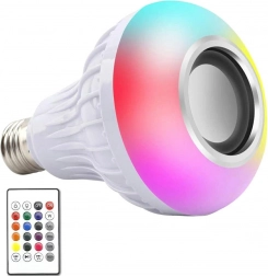 barvna LED žarnica RGB E27 z Bluetooth zvočnikom in daljinskim upravljanjem