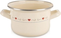 Emajliran lonec TONCA 16 cm, 1,4 l – krem