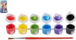 Creatoys barve za tekstil 12 barv s čopičem