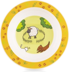 Otroški globoki krožnik z motivom kmetije, 16 cm, 350 ml