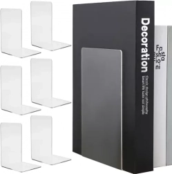 Prozorne knjižne stojke RUHHY – set 6 kosov