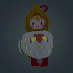 Božična plišasta dekoracija bela vilinka Mimmi Lilliputiens