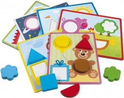 Lesena vstavljanka DETOA za otroke od 2 let