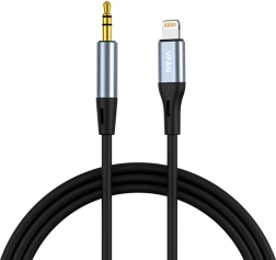Vipfan Lightning to AUX 3.5 mm (mini jack) cable 1 m gray