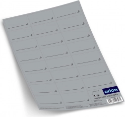 Samolepilne sive nalepke za začimbe, 23 kos