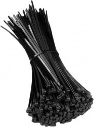 črne plastične vezice 300x4,8 mm