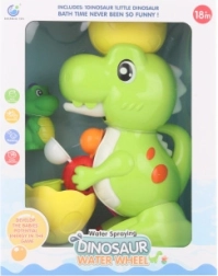 Plastični vodni mlinček – dinozaver s priseski za kopel