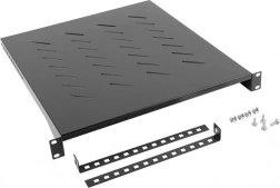 Polica za 19" rack 800 mm 1U 483x500 mm črna