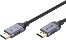 unitek displayport 1.4 kabel 2 m, 8k 60 hz, 4k 240 hz, hdr