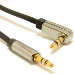 Stereo kabel 3,5 mm jack 1,8 m s pravokotnim konektorjem