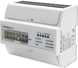 Trifazni dvosmerni elektronski števec električne energije za montažo na DIN letev