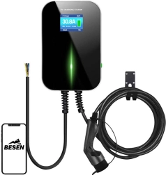 Stenska polnilnica za električna vozila BESEN BS20 22 kW z aplikacijo