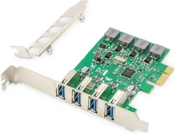 PCIe kartica s 4× USB 3.0 vrati (Low Profile) – nabor čipov VL805
