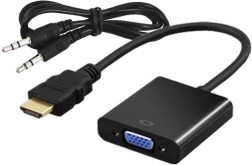 Adapter HDMI (M) na VGA (F) z avdio