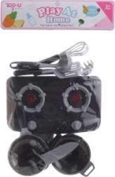 Otroški komplet posode z baterijskim kuhalnikom