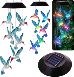 Solarni LED vrtni zvonci Kolibri