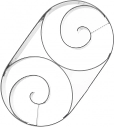 Nerjavno jekleno rezilo za piškote v obliki rogljička 13 cm Orion