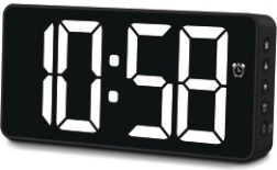 Elektronska budilka Bali z LED-zaslonom in termometrom
