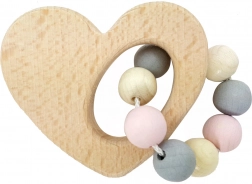 Hess lesena ropotulja srce v rožnati