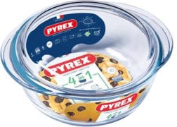 Steklena pekača posoda s pokrovom PYREX 1,3 l