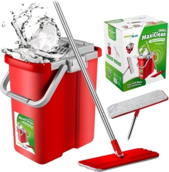 Ploski mop z vedrom in ožemalnikom GreenBlue MaxiClean, 2× mikrovlaknena prevleka