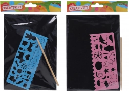 Praskanka A5 s šablono in svinčnikom