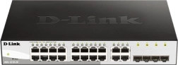 Gigabitni inteligentni stikalo DGS-1210-20/E s 16 GE vrati in 4 SFP