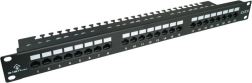 Patch panel UTP kat. 6, 24 priključkov, LSA s polico, 1U