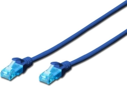 Patch kabel RJ45-RJ45 kat.5e U/UTP AWG 26/7 PVC 0,25 m moder
