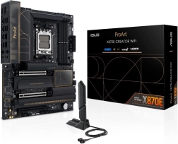 ProArt X870E-Creator WiFi – osnovna plošča AM5 z DDR5, PCIe 5.0, USB4, 10G in 2.5G LAN, Wi‑Fi 7