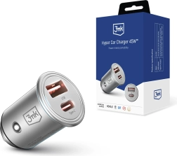 Avtopolnilnik 3mk Hyper Car Charger 45W USB‑C + USB‑A