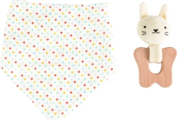 Petit Collage Set Zajček grizalo in slinček