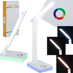 Zložljiva LED namizna svetilka z upravljanjem na dotik in RGB osvetlitvijo, USB