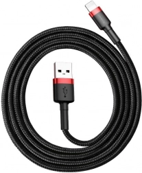 Baseus Cafule USB–Lightning kabel 0,5 m 2,4 A rdeče–črn