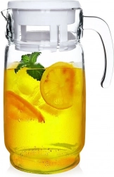 Stekleni vrč s pokrovom 2 l