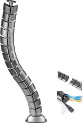 Namizni organizator kablov MACLEAN MC-768 S, srebrn