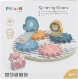 Lesene zobate kocke za otroke z živalicami