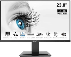Msi pro mp243x 24" led monitor fhd 100 hz črn