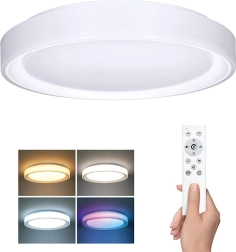 Solight LED stropna in stenska svetilka Floco z daljinskim upravljanjem