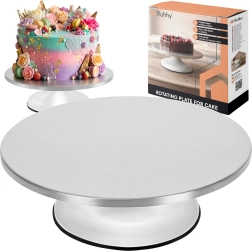 Vrtljiv stojalo za torte Ruhhy iz nerjavnega jekla 30 cm