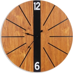 Wall clock brown 60 cm