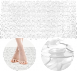 Prozorna protizdrsna kopalniška podloga 70 × 35 cm