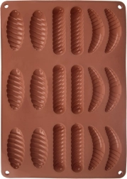 Silikonski model za piškote in praline, rjav 33 × 24,5 × 1 cm